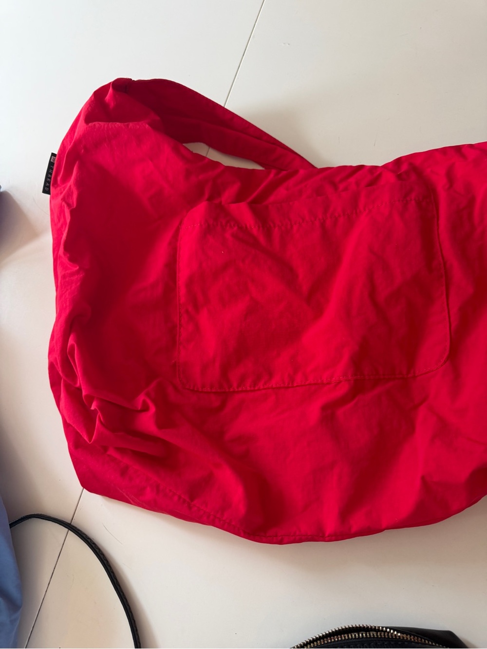 Thread Wallets Slouchy Crossbody Red Nylon